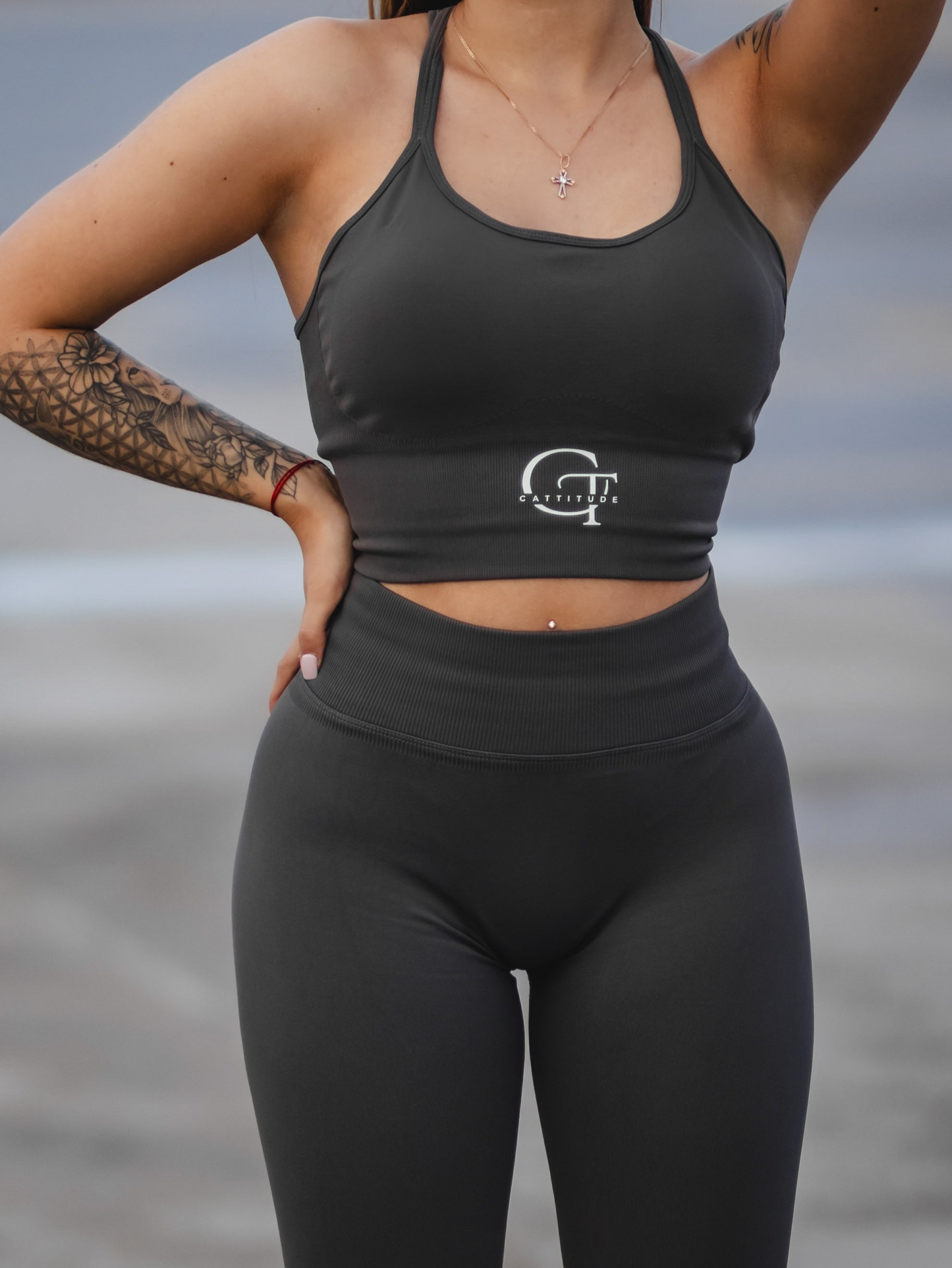 Focus Leggings Dunkelgrau