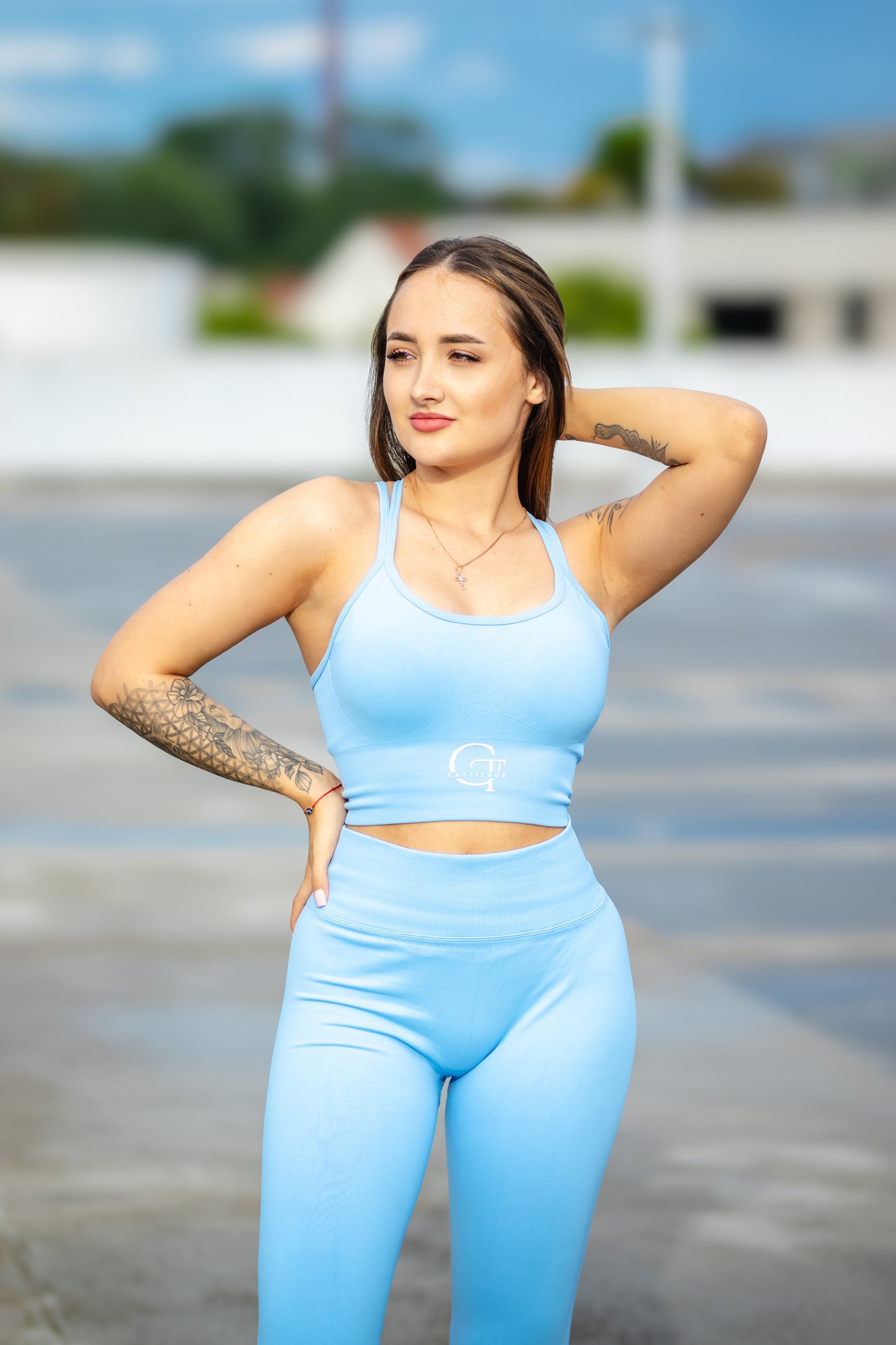 Focus Leggings Hellblau